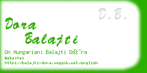 dora balajti business card